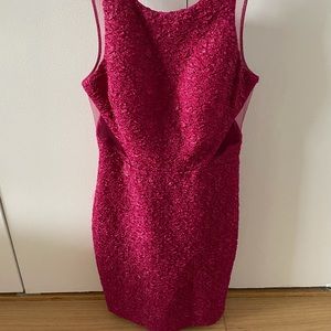 Hot pink cocktail dress
